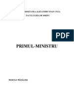 Referat - Primul Ministru