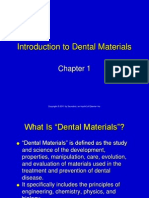 Chapter 1 Introduction To Dental Materials