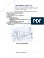 Design of Single Point Cutting Tool 