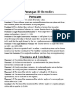 Postulates, Defs, and Theorems