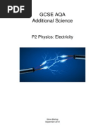 AQA P2 Physics Electricity Booklet