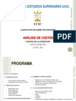 Analisis de Costos Por Jovimeca