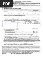 Form DB-450 Claim For Disability Benefits