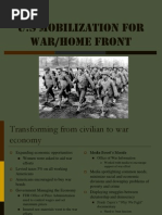 U.S Mobilization For War/Home Front