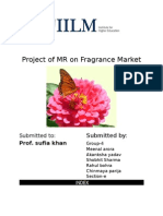 Project On Market Research On Fragnance