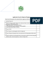 Pakistan Engineering Council Registration Form