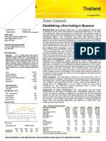 SCC Cement in Myanmar 