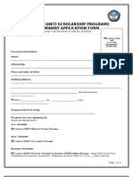 Application Form Dikti Fulbright