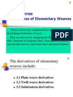 Derivatives of Elementary Weaves