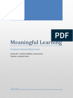 Meaningful Learning