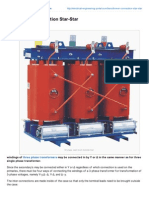 Electrical Engineering Portal - Com Transformer Connection StarStar