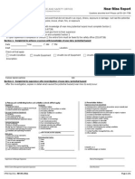 Near Miss Report: Questions About This Form? Please Call 701-231-7759