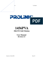 56K PCI Soft Modem User Manual: Revision 1.0