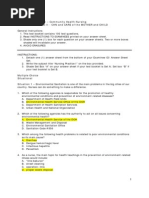 Answer Key CRITICAL REVIEW II - Community Health Nursing Nursing Practice Ii - CHN and Care of The Mother and Child