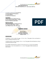 Lecture Notes Of: Fourier Series