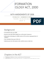 Information Technology Act, 2000 Amendment 2008