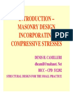 Introduction Masonry Design DH Camilleri