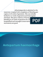 Antepartum Haemorrhage