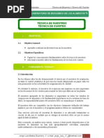 Informe de Practica de Laboratorio de Muestreo y Cuarteo