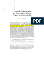 Rajewsky - Intermediality, Intertextuality, and Remediation: A Literary Perspective On Intermediality PDF