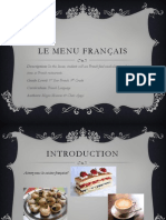 French Menu