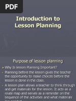 WK 17 Introduction To Lesson Planning