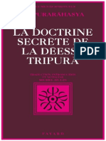 La Doctrine Secrete de La Deesse Tripura PDF