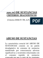 Criterios Abuso Sustancias