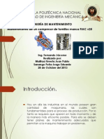 Presentacion Mantenimiento de Compresion de Tornillo