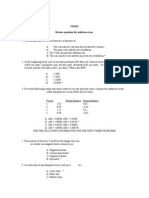 FIN352 - Review Questions For Midterm Exam