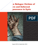 Report On Human Rights Violations Against Palestinian Refugees in Syria