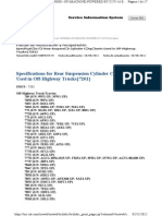 Specifications For Rear Suspension Cylinder Components Used in Off-Highway Trucks (7201)