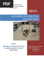 Informe de Proctor Modificado