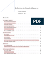 BIOM9621 Maths Revision PDF