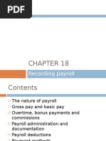 Chapter 18 - Recording Payroll Transactions