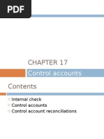 Chapter 17 - Control Accounts