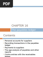 Chapter 16 - The Payables Ledger