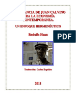 Rodolfo Haan Juan Calvino y La Economía Contemporánea