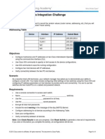 1.3.1.3 Packet Tracer - Skills Integration Challenge Instructions