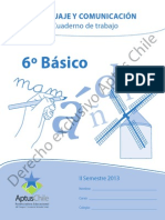 Cuaderno de Trabajo 6 Basico II Semestre 2013