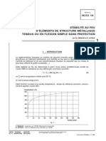 Stabilité Au Feu D'éléments de Structure Métallique Tendus Ou en Flexion Simple Sans Protection-2002