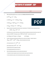 Electro Chemistry Assignment For Iitjee PDF