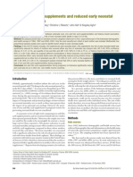 Iron and Folic Acid Supplements and Reduced Early Neonatal Deaths in Indonesia