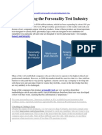 Understanding The Personality Test Industry