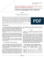 Future MOSFET Devices Using High-K (TiO2) Dielectric