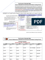 Curriculum Calendar Map: Grade 3 Mathematics Standards For The Second Six Weeks Grading Period