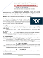 Spectrophotometric Determination of Cardiovascular Drugs