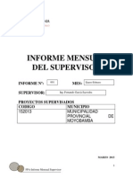 Informe Mensual Del Supervisor