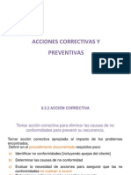 Acciones Correctivas y Preventivas