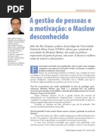 A Gestao de Pessoas e A Motivacao o Maslow Desconhecido Por Jader Dos Reis Sampaio HSM PDF